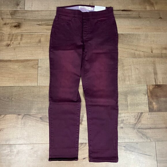 Soft Surroundings Women’s Size M Pants Straight Leg Full Length Purple NWT! - Picture 1 of 12